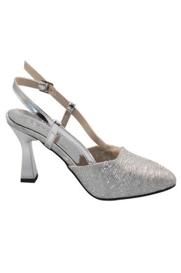 Celira Gümüş Kadın 8 Cm Topuklu Ayakkabı