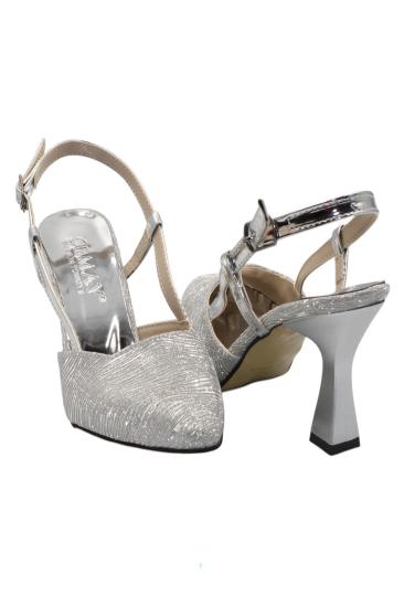 Celira Gümüş Kadın 8 Cm Topuklu Ayakkabı